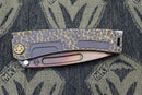 Medford Marauder H "Peaks & Valleys" Handles w/ Bronze Hardware & S35VN Vulcan Tanto