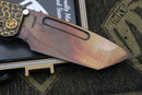 Medford Marauder H "Peaks & Valleys" Handles w/ Bronze Hardware & S35VN Vulcan Tanto