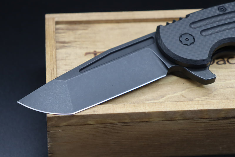 Jake Hoback Knives Husky Black & Carbon Fiber Nitro-V DLC