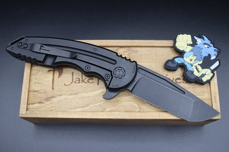 Jake Hoback Knives Husky Black & Carbon Fiber Nitro-V DLC