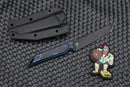 Jake Hoback Knives Goliath Blue Lava G-10 & DLC CPM-20CV