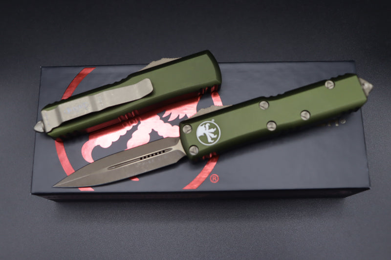 Microtech UTX-85 D/E Bronze Apocalyptic OD Green 232-13APOD