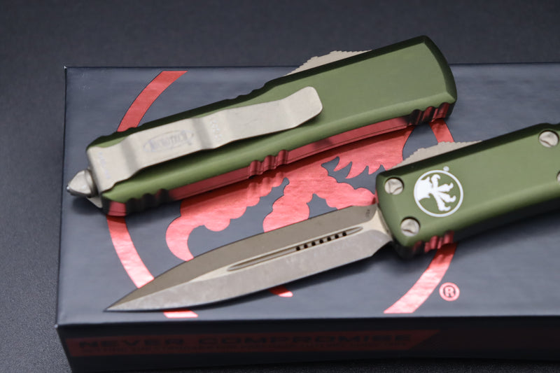 Microtech UTX-85 D/E Bronze Apocalyptic OD Green 232-13APOD