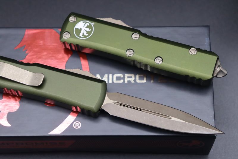 Microtech UTX-85 D/E Bronze Apocalyptic OD Green 232-13APOD