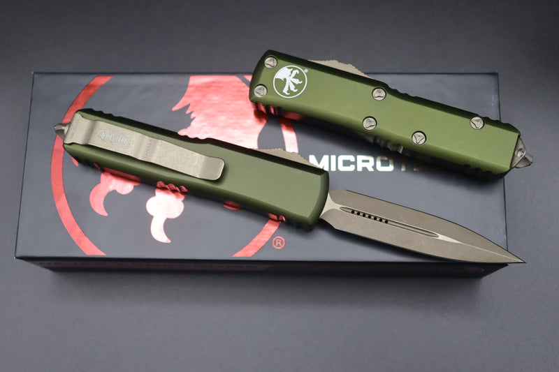 Microtech UTX-85 D/E Bronze Apocalyptic OD Green 232-13APOD