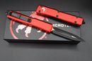 Microtech Ultratech D/E Black Standard Red 122-1RD