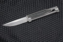 Reate EXO Exoskeleton Design Black Micarta Drop Point