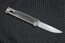 Reate EXO Exoskeleton Design Black Micarta Drop Point
