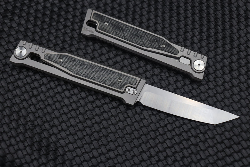 Reate EXO Exoskeleton Design Black Micarta Tanto