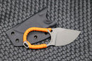 Jake Hoback Knives Jeremiah Johnson Fixed Blade CPM-20CV w/ Orange Paracord Wrap