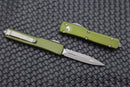 Microtech UTX-70 D/E Apocalyptic Fully Serrated & OD Green 147-12APOD