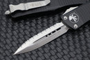 Microtech Troodon D/E Satin Full Serrated & Black 138-6