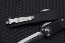Microtech Troodon D/E Satin Full Serrated & Black 138-6