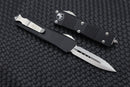 Microtech Troodon D/E Satin Full Serrated & Black 138-6