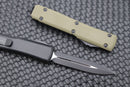 Microtech Ultratech D/E Black & Signature Series OD Green G-10 Composite Top 122-1GTODS