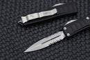 Microtech UTX-85 2 Stepside D/E Stonewash Partial Serrated Signature Series 232II-11S