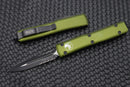 Microtech Ultratech D/E Black Partial Serrated & OD Green 122-2OD