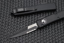 Microtech Ultratech Black Tactical Bayonet Grind Partial Serrated 120-2T