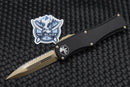 Microtech Hera Black & D/E Bronze Fully Serrated 702-15