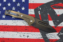 Medford Praetorian Slim PVD S35VN Tanto & Flamed/Bronze  Handle
