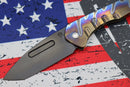 Medford Praetorian Slim PVD S35VN Tanto & Flamed Handle w/ Bronze