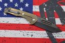Medford Praetorian Slim PVD S35VN Tanto & Flamed Handle w/ Bronze