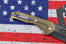 Medford Praetorian Slim PVD S35VN Tanto & Flamed Handle w/ Bronze