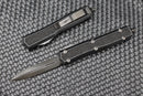Microtech Makora DLC Standard w/ DLC Hardware & Deep Engraving 206-1DLCTSH