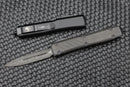 Microtech Ultratech Damascus Pattern 1 Double Edge & Carbon Fiber Top 122-16CFS