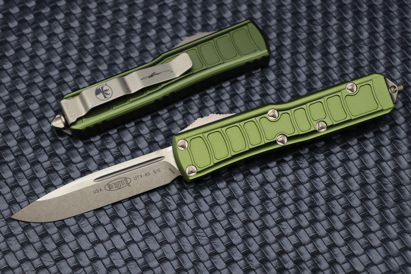 Microtech UTX-85 2 Stepside OD Green & Bronze D/E Signature Series 231II-13ODS