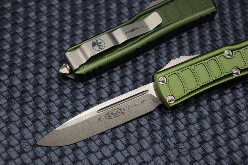 Microtech UTX-85 2 Stepside OD Green & Bronze D/E Signature Series 231II-13ODS