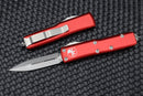 Microtech UTX-85 D/E Stonewash Standard w/ Red 232-10RD