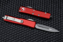 Microtech UTX-85 D/E Stonewash Standard w/ Red 232-10RD