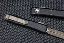 Microtech Ultratech Black w/ Full Serrated Double Edge Bronze Apocalyptic 122-15AP