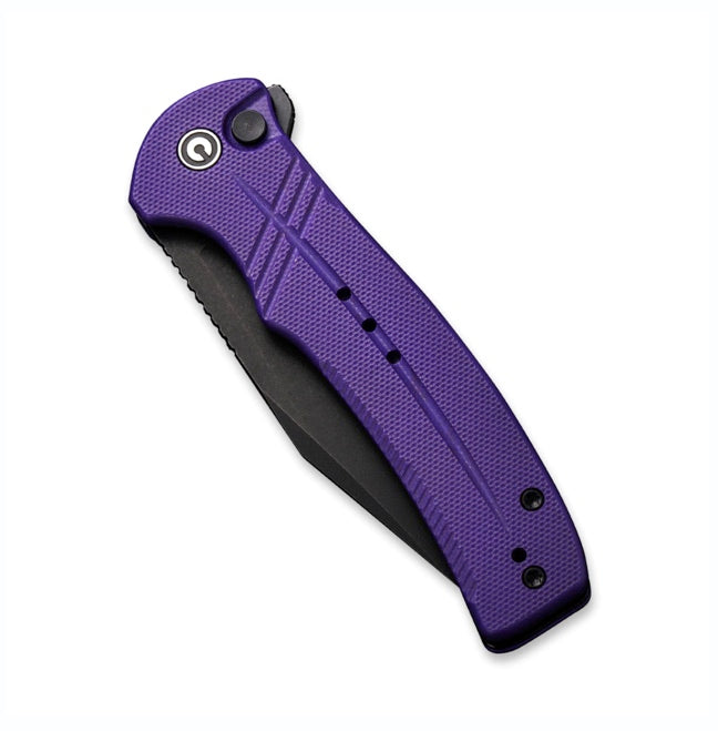 CIVIVI Cogent Purple G-10 Button Lock & Black 14C28N C20038D-2