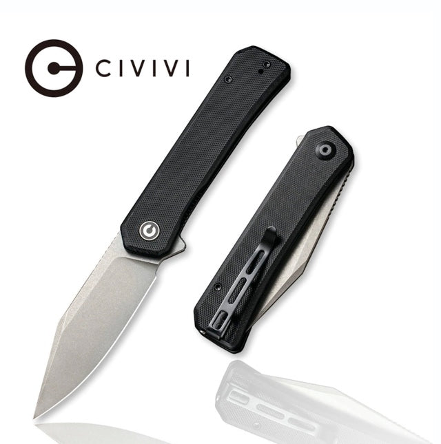 CIVIVI Relic Black G-10 & Gray Nitro-V C20077B-1
