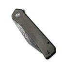 CIVIVI Relic Dark Green Micarta & Damascus C20077B-DS1