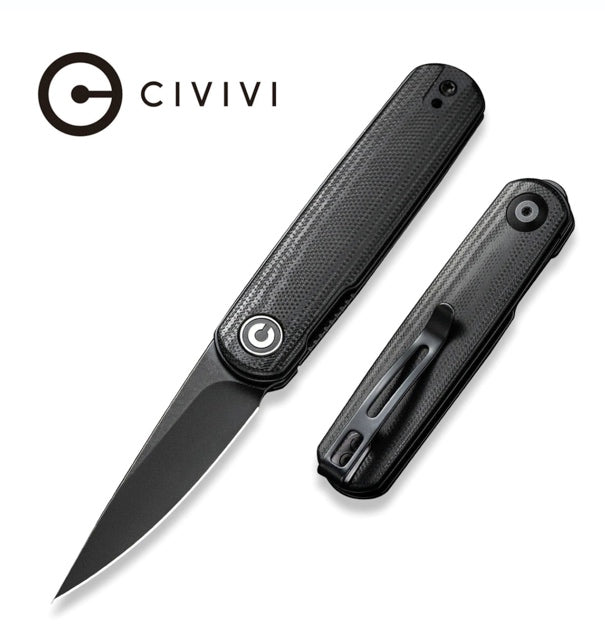 Civivi Lumi Front Flipper Black G-10 & Black 14C28N C20024-4