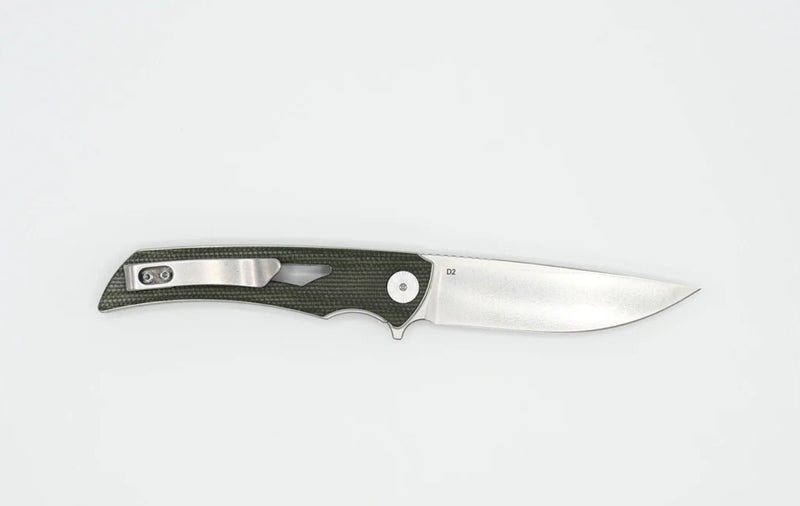 Eikonic Knives Aperture Olive Canvas Micarta & D2 551SGR