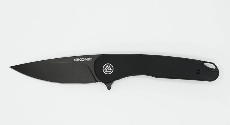 Eikonic Knives Dromas w/ Night Black G-10 & Black D2 440BB
