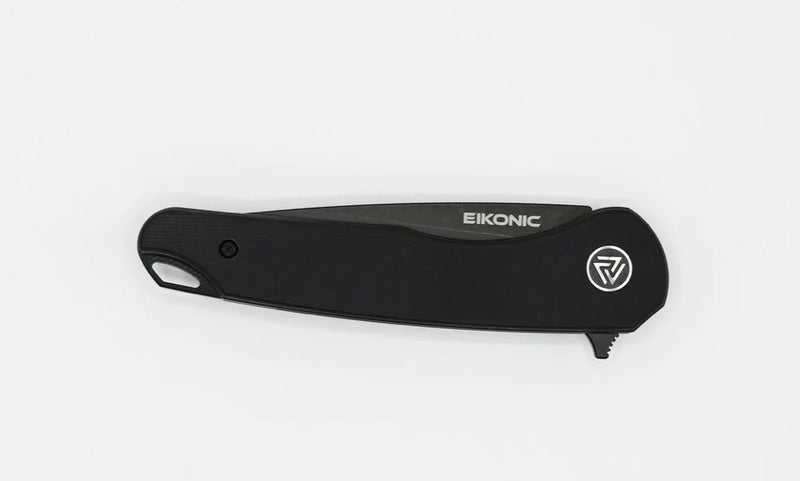 Eikonic Knives Dromas w/ Night Black G-10 & Black D2 440BB