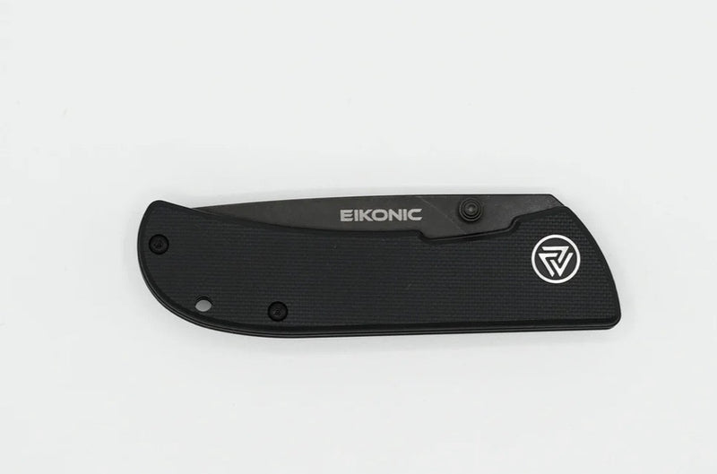 Eikonic Knives Fairwind Night Black G-10 & Black Serrated D2 220BBS