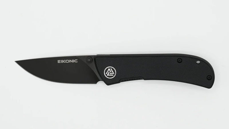 Eikonic Knives Fairwind Night Black G-10 & Black D2 220BB