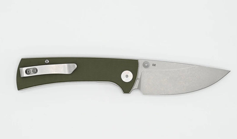 Eikonic Knives RCK9 Olive G-10 & D2 100SGN