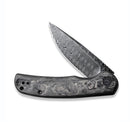 Civivi NOx - Flipper w/ Carbon Fiber Handle & Damascus C2110DS-1