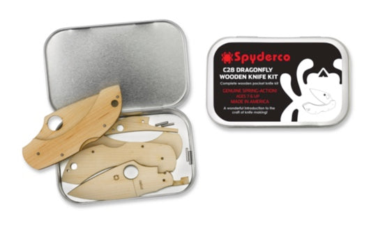 Spyderco C28 Dragonfly Wooden Knife Kit