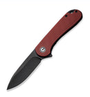 Civivi Elementum Flipper - Burgundy G-10 Handle & Black D2 C907A-1