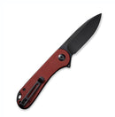 Civivi Elementum Flipper - Burgundy G-10 Handle & Black D2 C907A-1