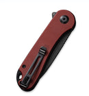 Civivi Elementum Flipper - Burgundy G-10 Handle & Black D2 C907A-1