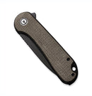 Civivi Elementum Flipper - Dark green Micarta Handle & Black D2 C907Z